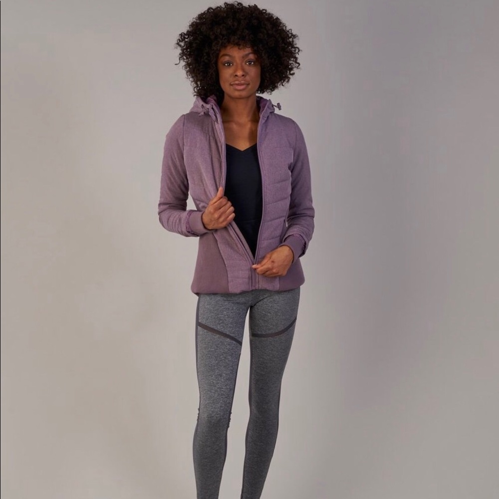 GYMSHARK purple puffy parka